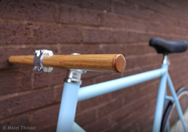wooden bicycle handlebars
